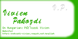 vivien pakozdi business card